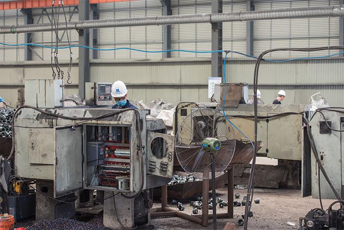 香港网架配件-锥头加工车间